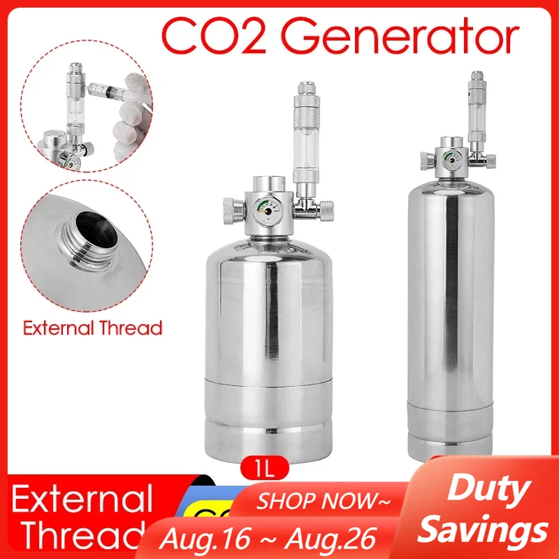 Planted Aquarium Tank Kit - 1L/2L Aquarium CO2 Generator System Kit