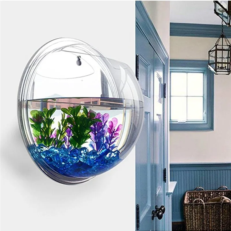 Aquarium Plant Grass - Transparent acrylic hanging wall aquarium, Plant