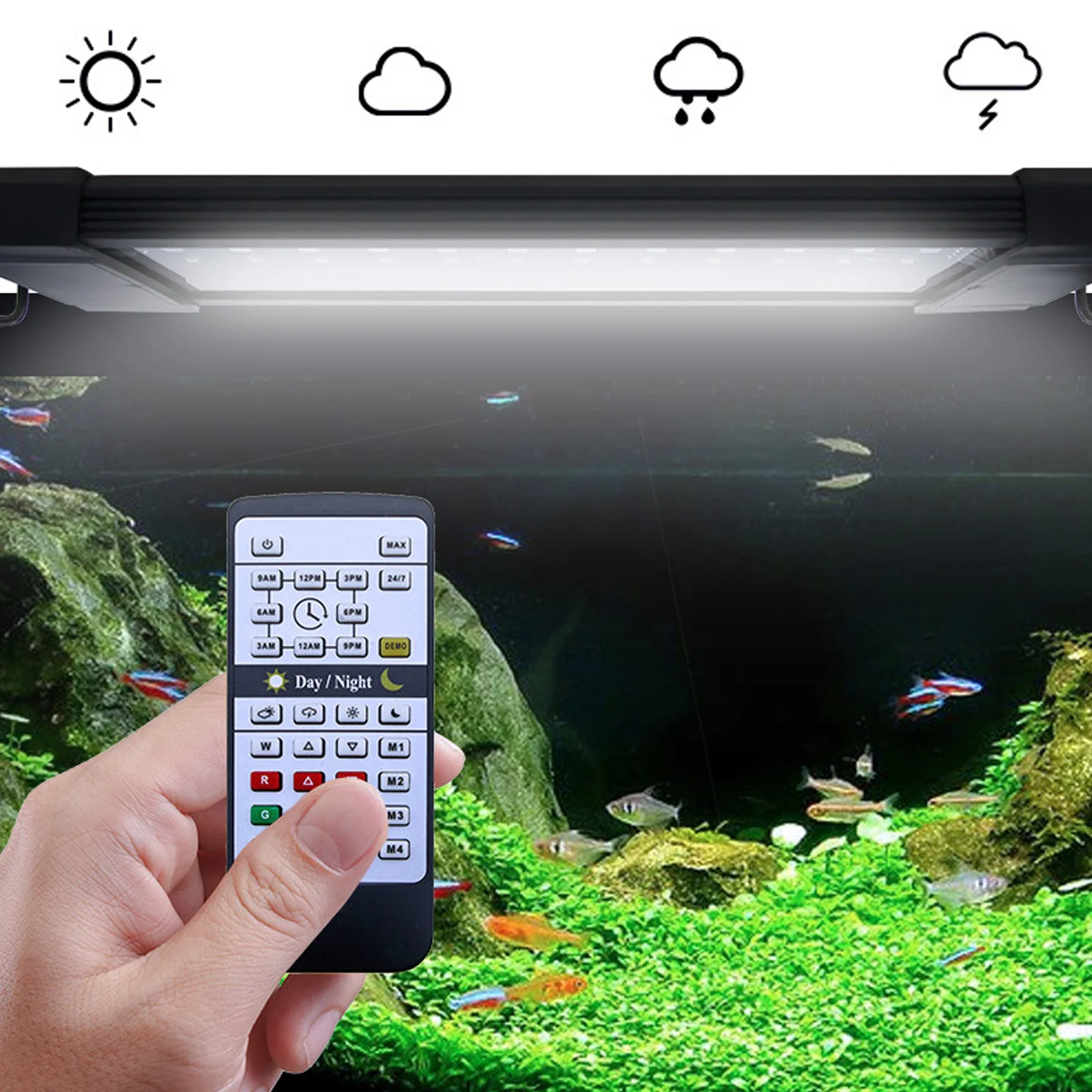 Aquarium Plant Lab - Liweida 24 Hours Natural Light Remote