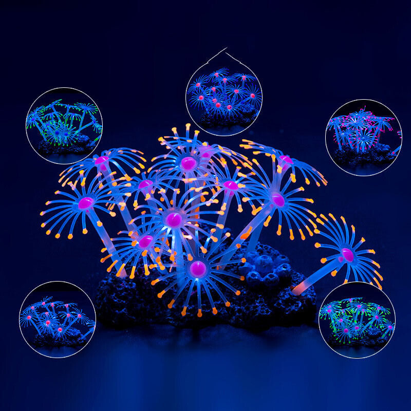 Silicone Glowing Landscape Art - Aquarium Plant Design ulasan dan harga