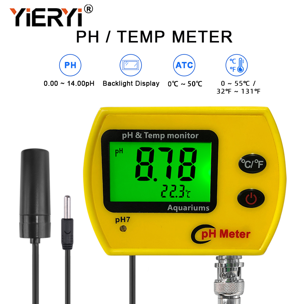 Yieryi PH Meter with Backlight - Planted Aquarium Test Kit ulasan dan harga