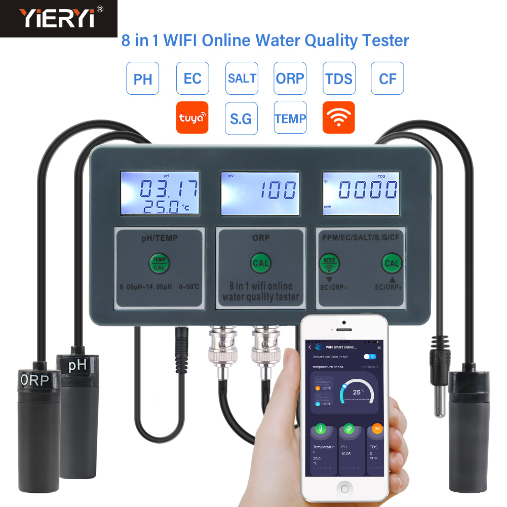 WiFi Tuya Smart PH Meter Data  - Planted Aquarium Test Kit ulasan dan harga