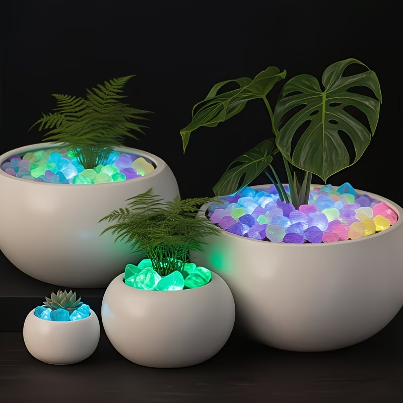 300PCS Luminous Pebble Set,0.9 - Aquarium Plant Original ulasan dan harga