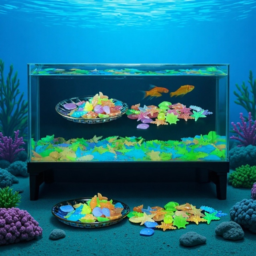 Glowing Luminous Ocean Stones  - Aquarium Plant Design ulasan dan harga
