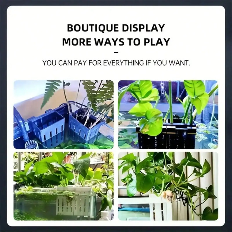 Aquarium Plant Holder Black Pl - Aquarium Plant Holder ulasan dan harga