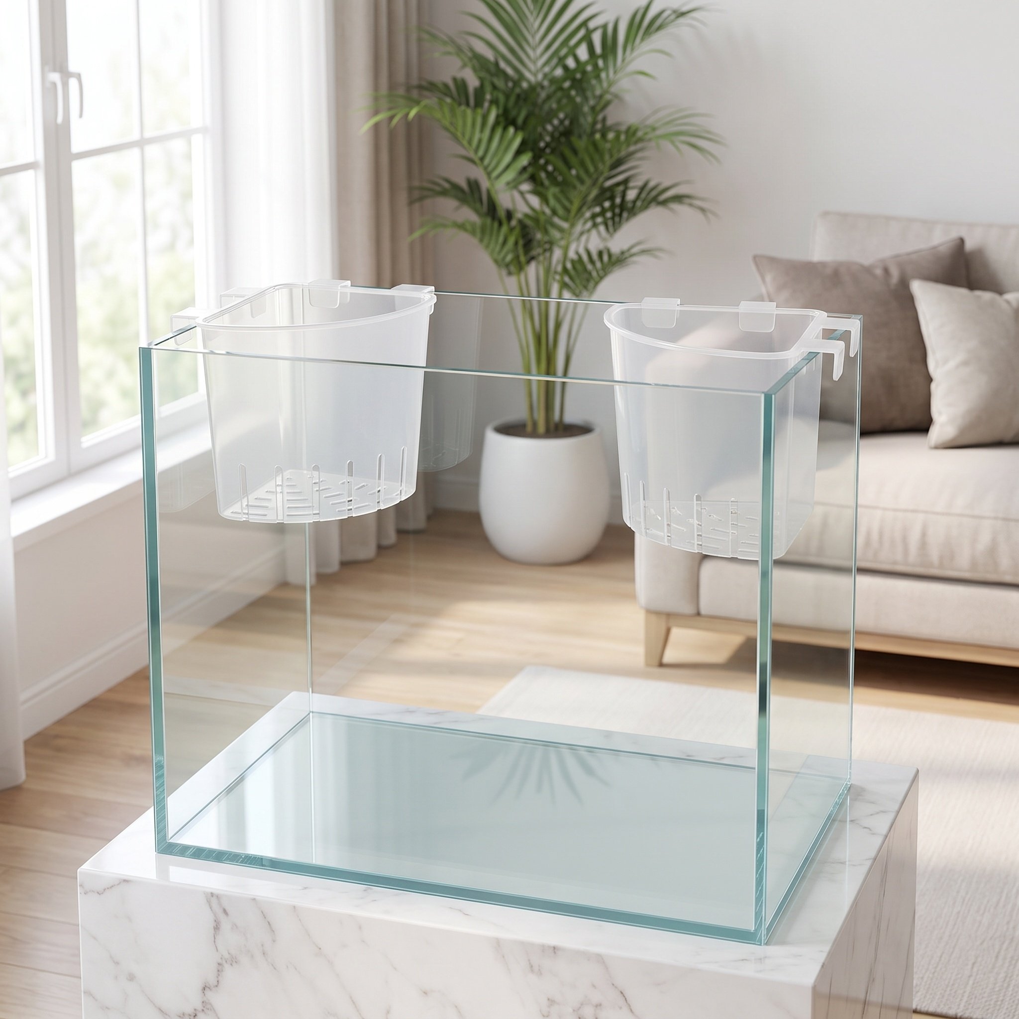 4Pcs Aquarium Hanging Corner P - Aquarium Plant Holder ulasan dan harga