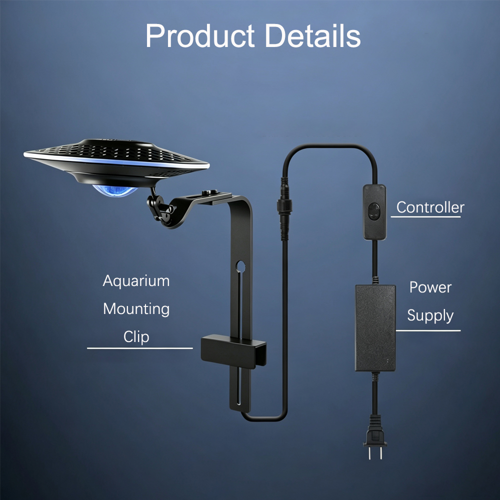 New UFO LED Fish Aquarium Ligh - Aquarium Planted Tank Light ulasan dan harga