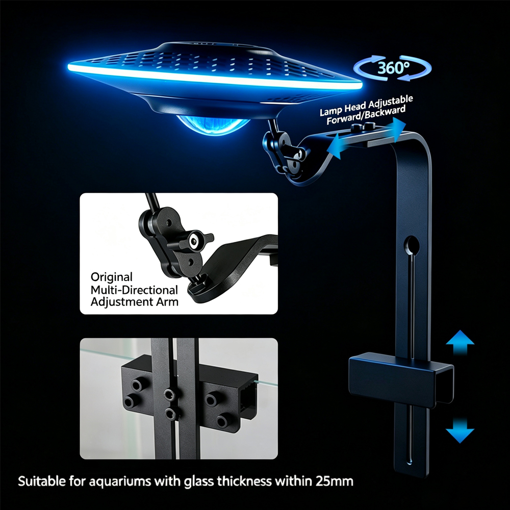 New UFO LED Fish Aquarium Ligh - Aquarium Planted Tank Light ulasan dan harga