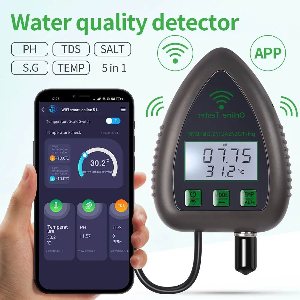 Tuya WiFi 5 in1 Water Quality  - Planted Aquarium Test Kit ulasan dan harga