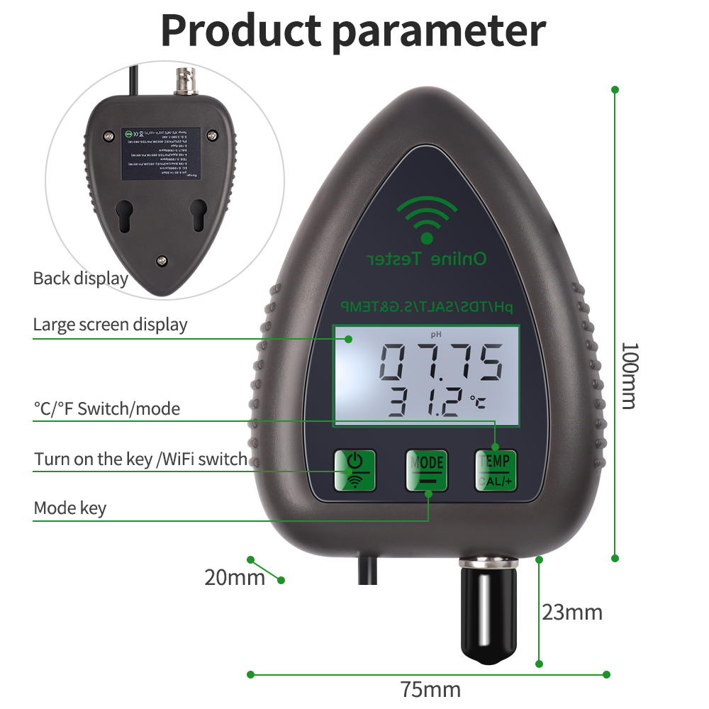 Tuya WiFi 5 in1 Water Quality  - Planted Aquarium Test Kit ulasan dan harga