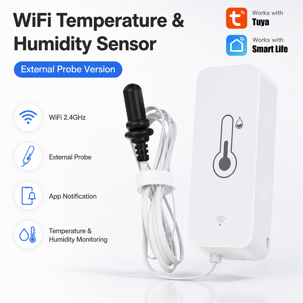 Tuya WiFi Temperature Humidity - Aquarium Plant Original ulasan dan harga