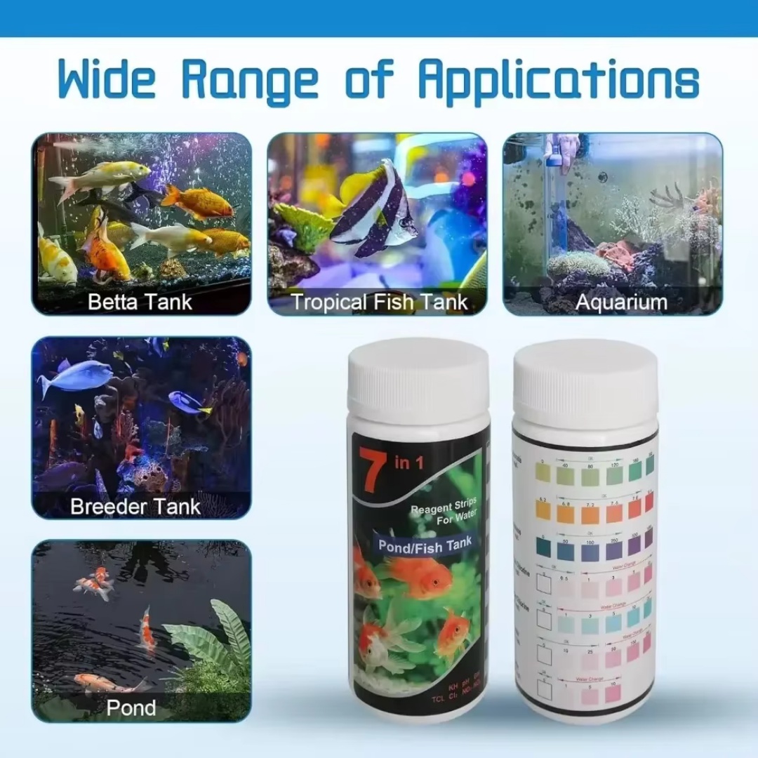 7-in-1 Aquarium Freshwater pH  - Planted Aquarium Test Kit ulasan dan harga