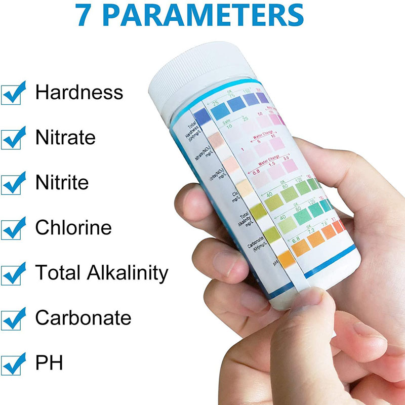 7-IN-1 Aquarium Test Strips 10 - Planted Aquarium Test Kit ulasan dan harga
