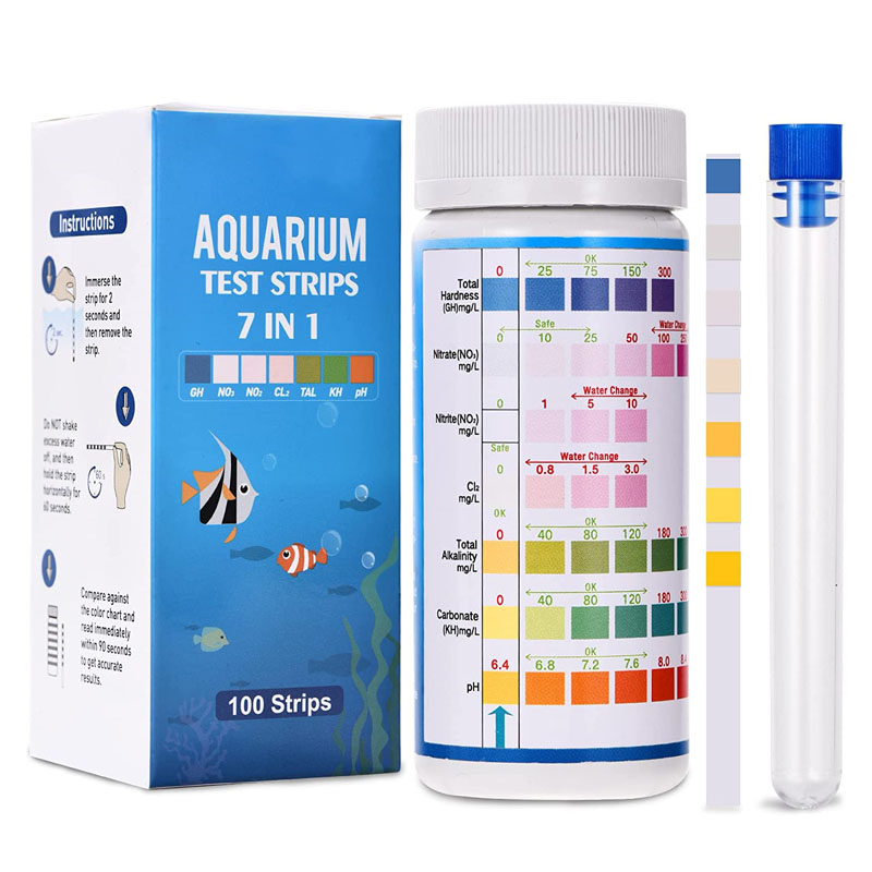 7-IN-1 Aquarium Test Strips 10 - Planted Aquarium Test Kit ulasan dan harga