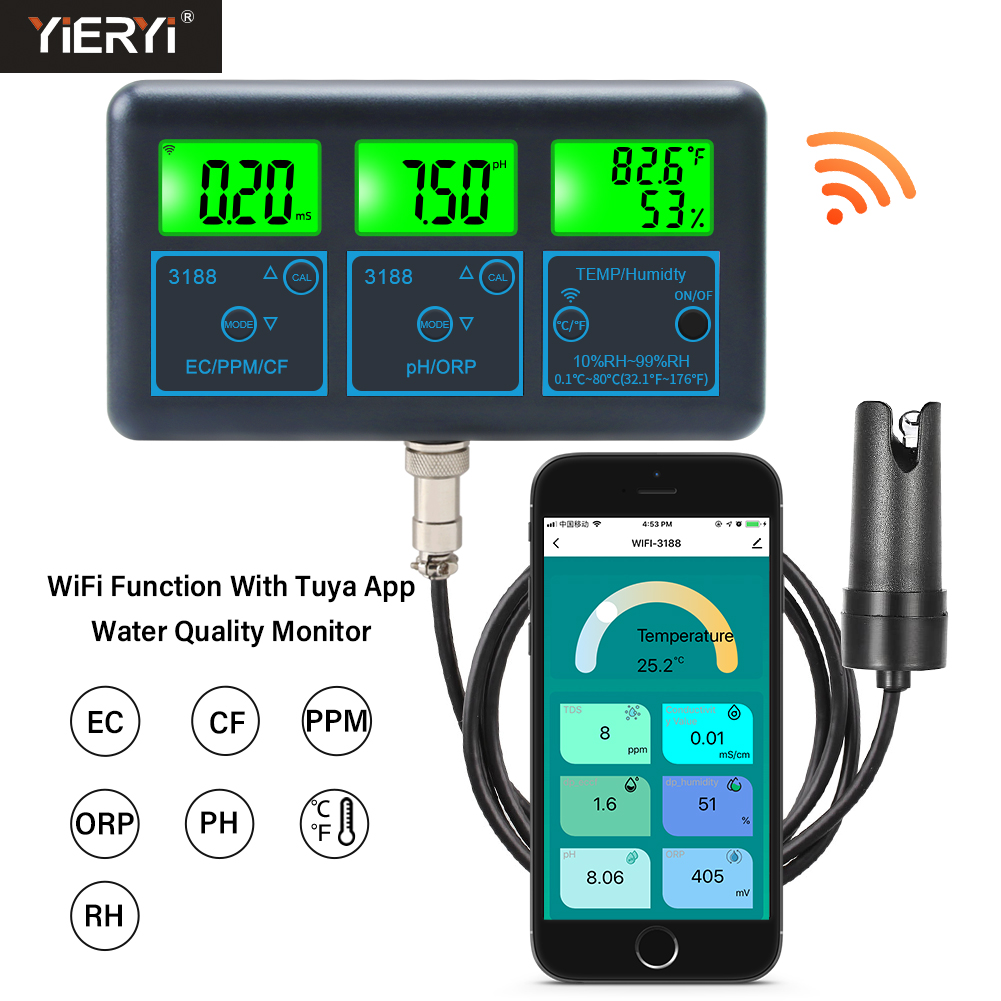 WiFi PH Meter Temp TDS(ppm) EC - Planted Aquarium Test Kit ulasan dan harga