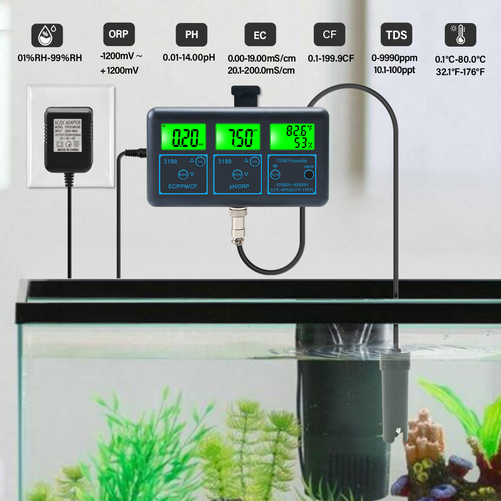 WiFi PH Meter Temp TDS(ppm) EC - Planted Aquarium Test Kit ulasan dan harga