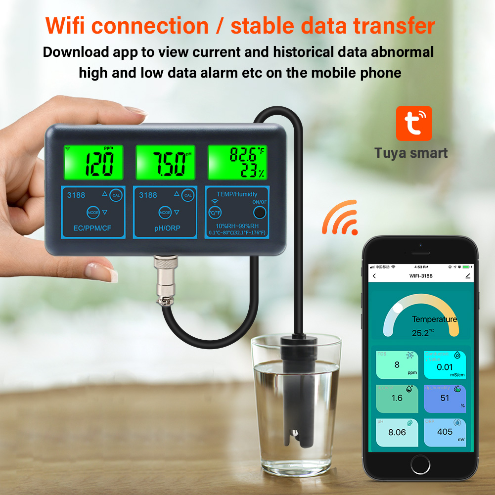 WiFi PH Meter Temp TDS(ppm) EC - Planted Aquarium Test Kit ulasan dan harga