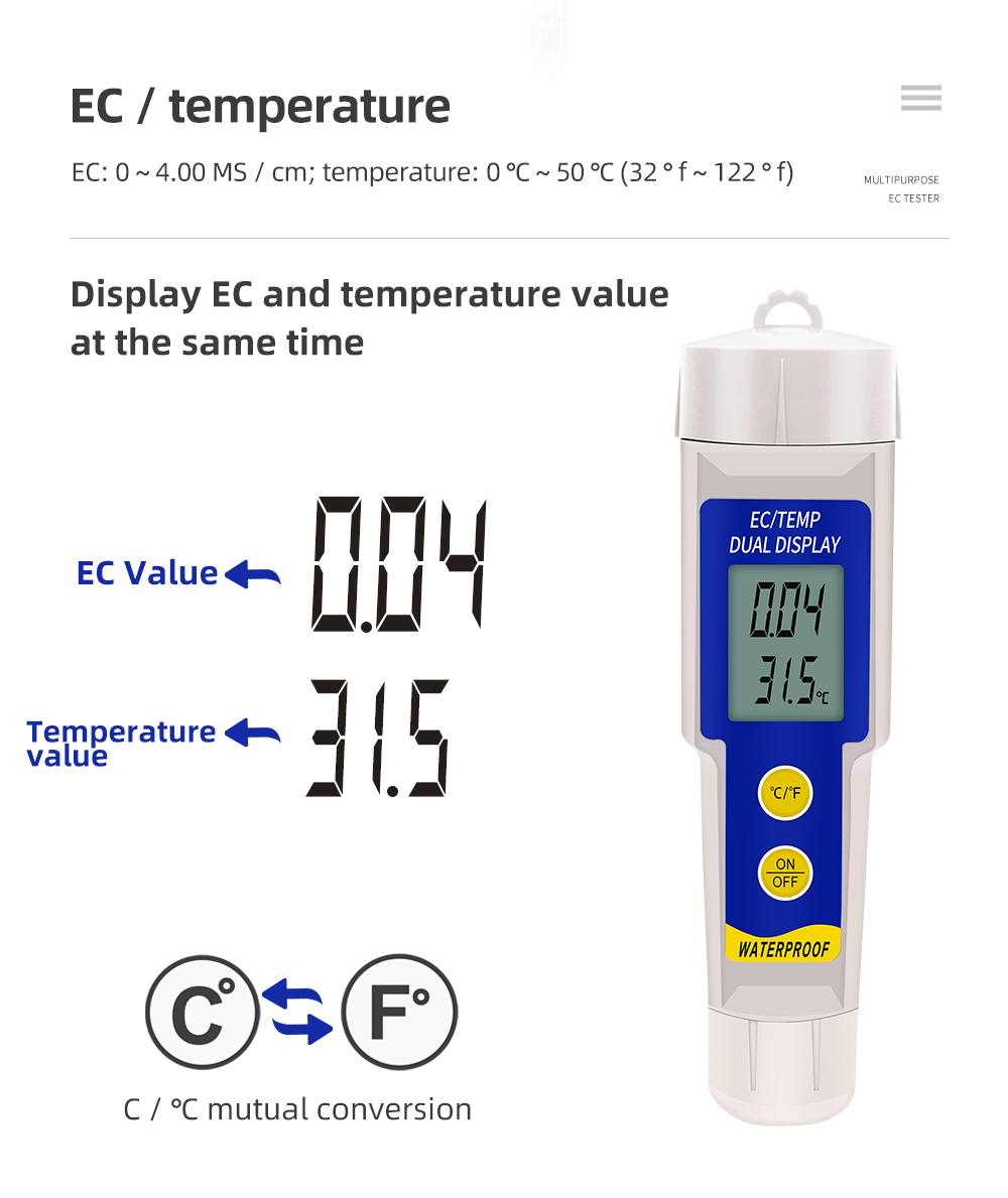 EC-315 2 in 1 Soil EC Tester M - Aquarium Plant Lab ulasan dan harga