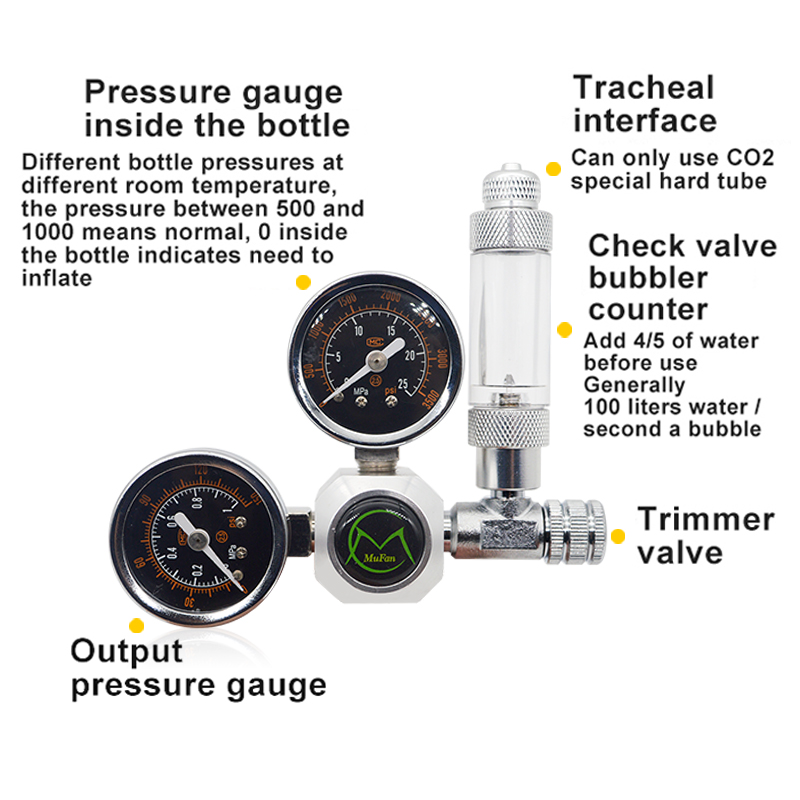 Aquarium CO2 Regulator Magneti - Planted Aquarium Tank Kit ulasan dan harga