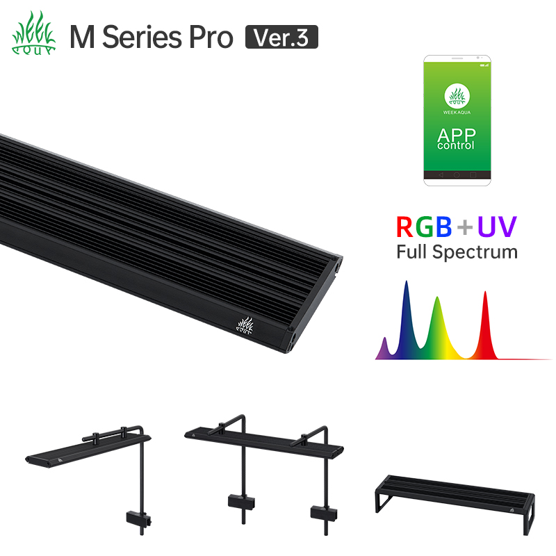 Week Aqua M Series RGB UV LED  - Aquarium Planted Tank Light ulasan dan harga