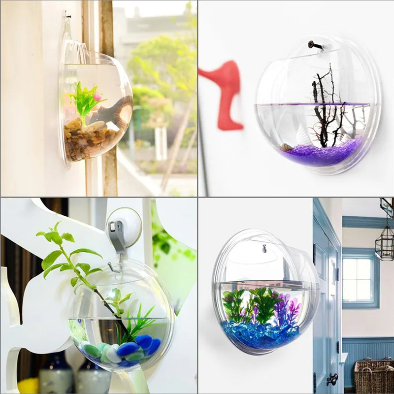 Transparent acrylic hanging wa - Aquarium Plant Grass ulasan dan harga