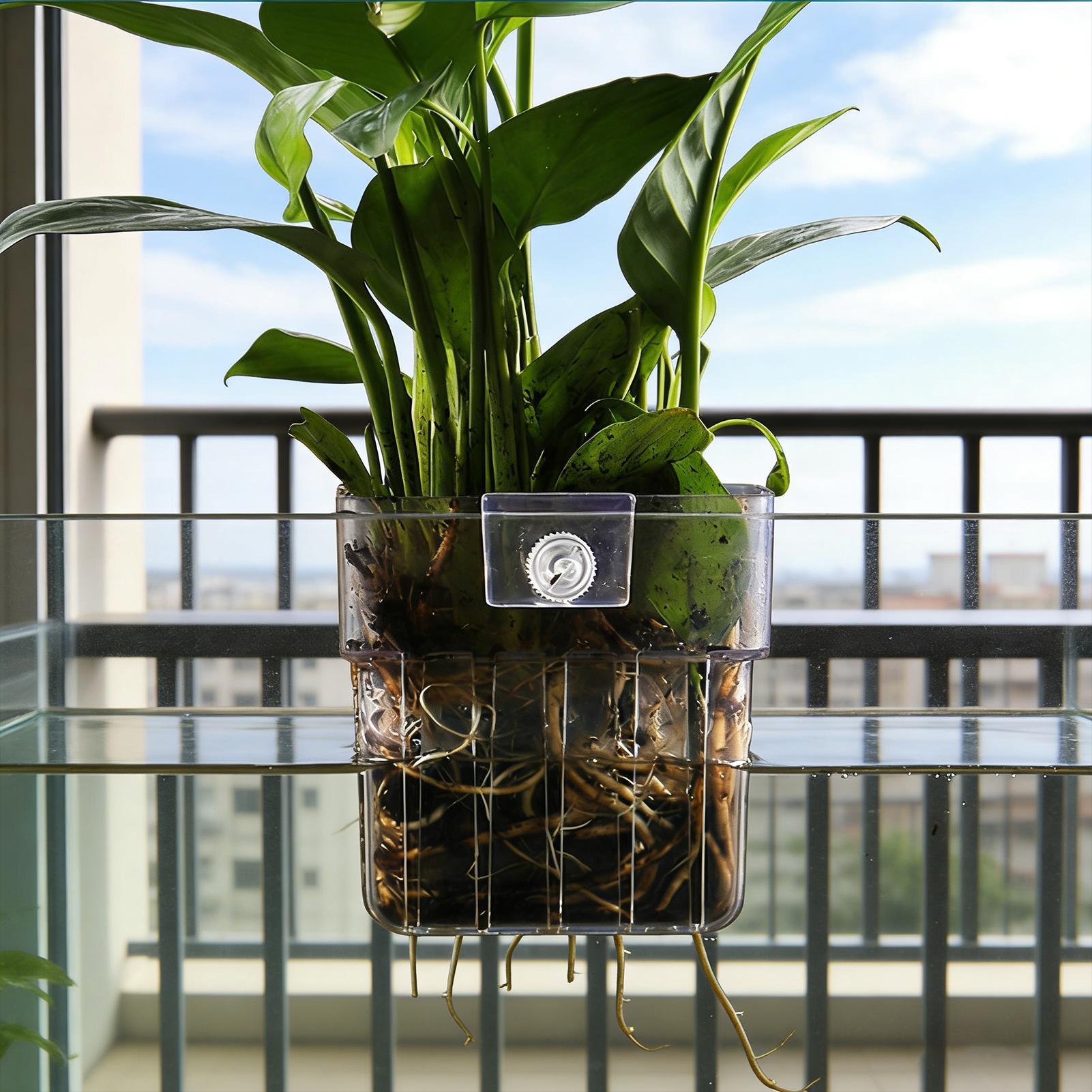 Aquarium Transparent Hanger Po - Aquarium Plant Holder ulasan dan harga