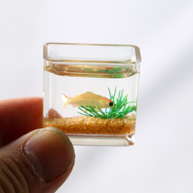 1Pc 1:12 Mini DollHouse Simula - Planted Aquarium Photos ulasan dan harga