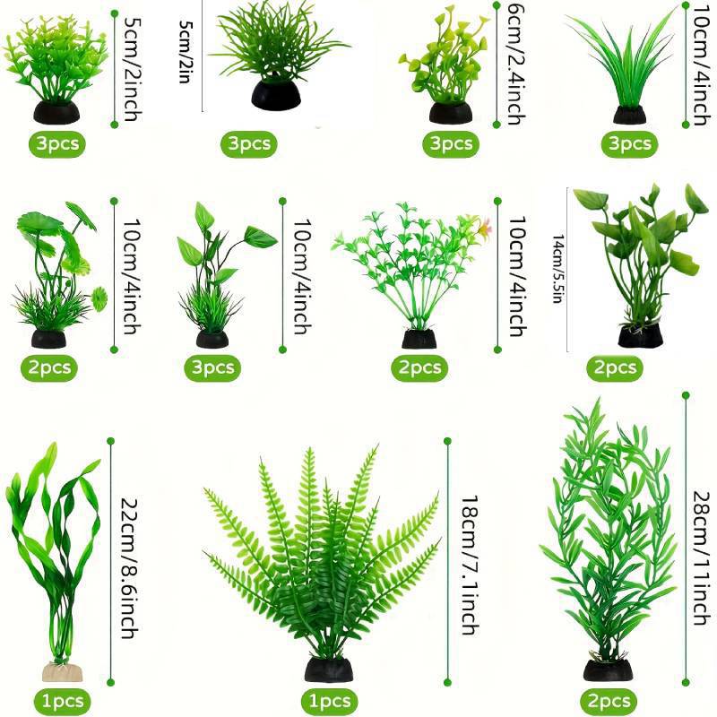 Aquarium Decor Set Artificial  - Planted Aquarium Tank Kit ulasan dan harga