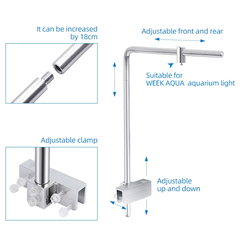 Week Aqua Light Stand Universa - Aquarium Plant Holder ulasan dan harga